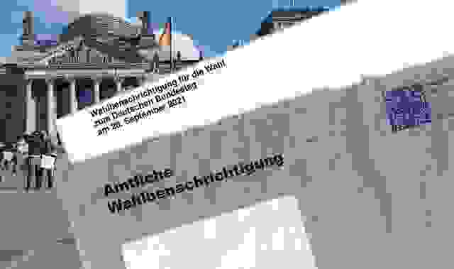 Wahlbenachrichtigung Brief