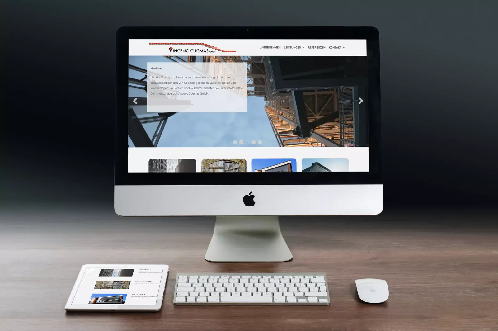 Mockup Startseite