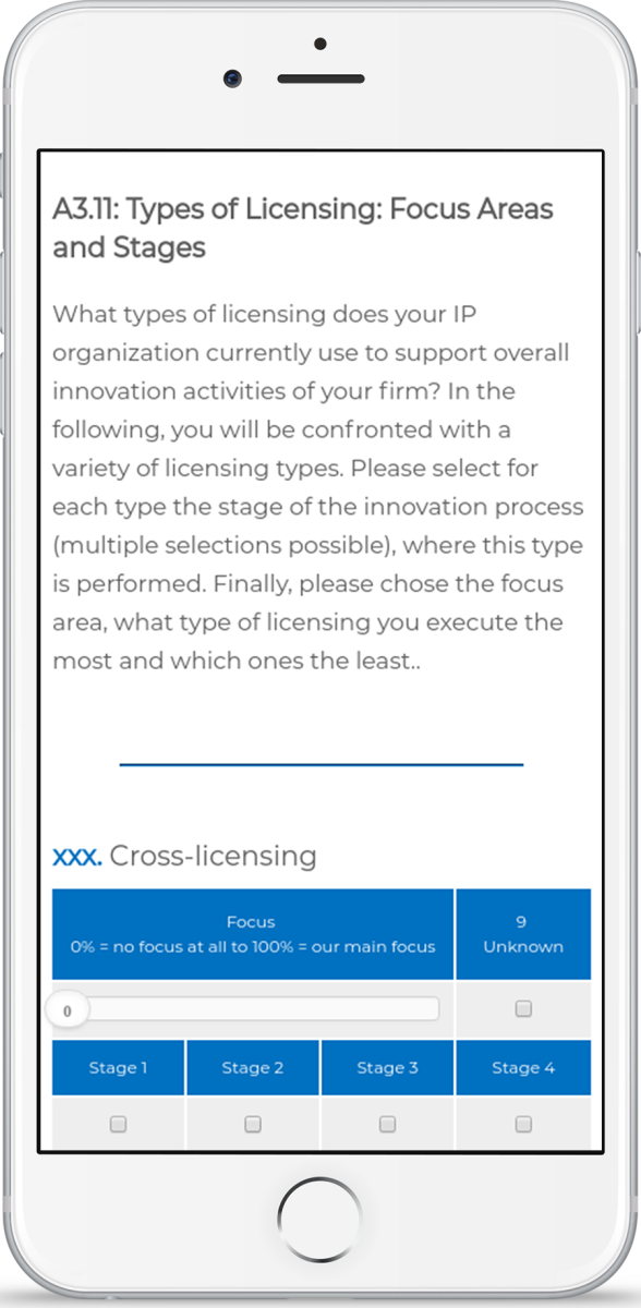 WHU – Schieberegler mobil Schieberegler in einer mobilen Ansicht des WHU-Online-Tools.