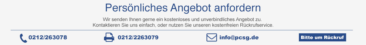 Rückruf oder Angebot anfordern Rückrufservice Banner